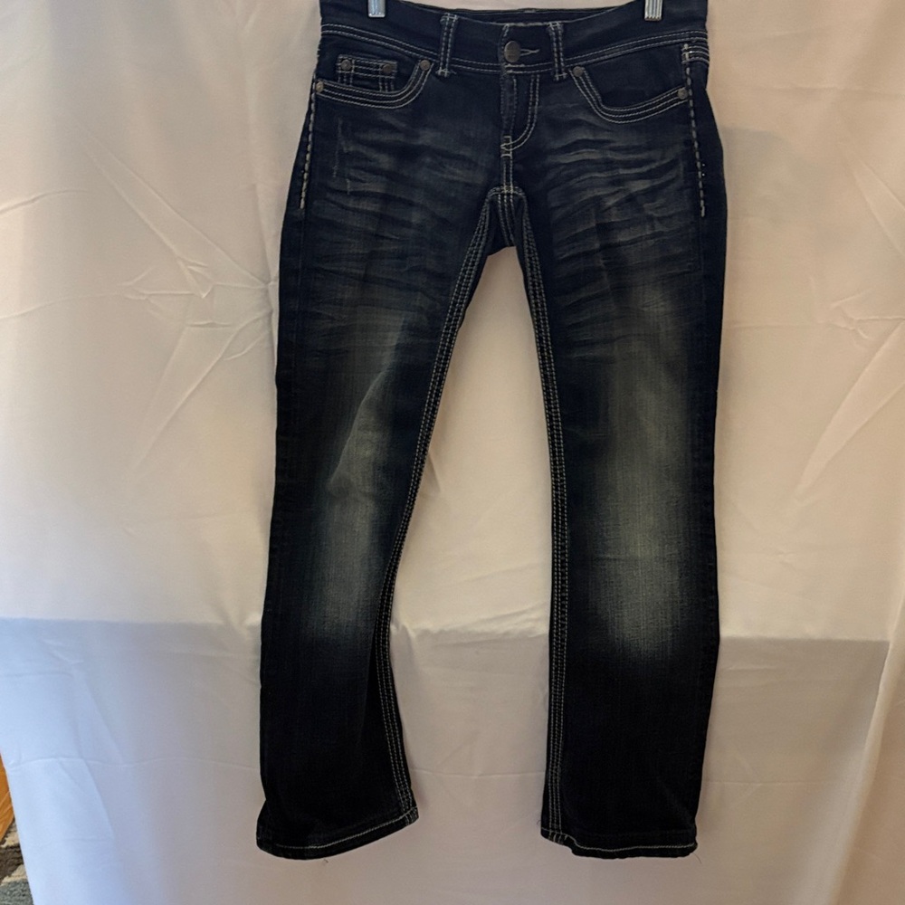 BKE Women's Dark Wash Boot Cut Jeans